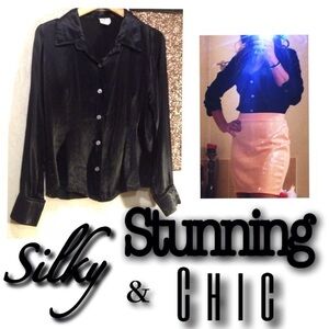 Elegant Black Women's Top